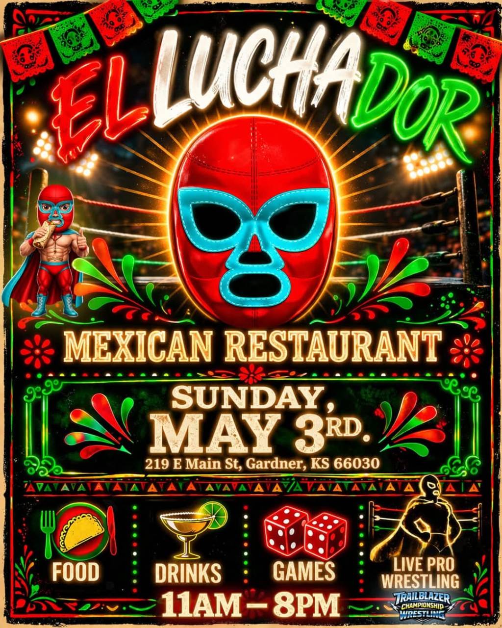 Results: El Luchador 2nd Annual Cinco De Mayo Fiesta (3-21-26)